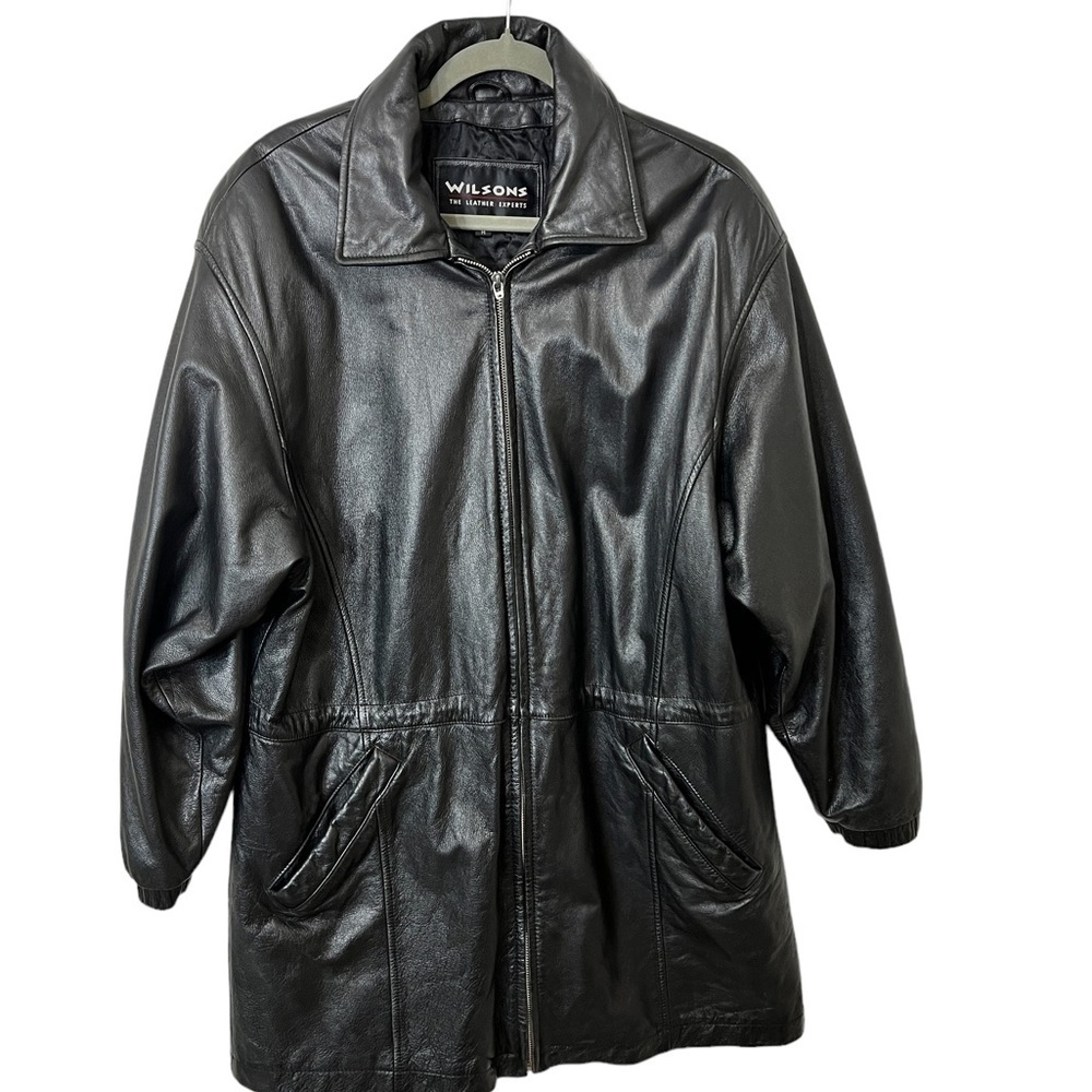 WILSON GENUINE LEATHER JACKET SIZE M IN GREAT TO EXCELLENT CONDITION☑️ - Picture 3 of 11